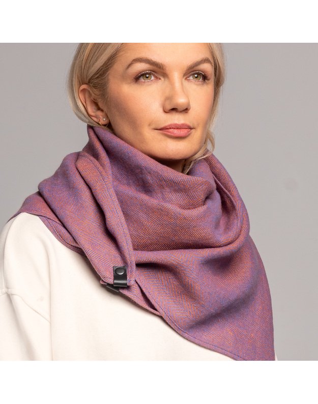 Užsegamas vilnos šalikas