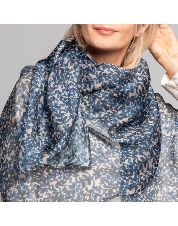 Didelė šilkinė skara EŽERAS