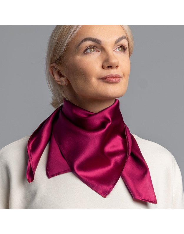 Šilkinė skarelė PILKAS ATLASAS 8