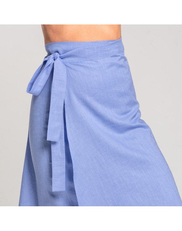 Lininis surišamas universalaus dydžio  sijonas  9