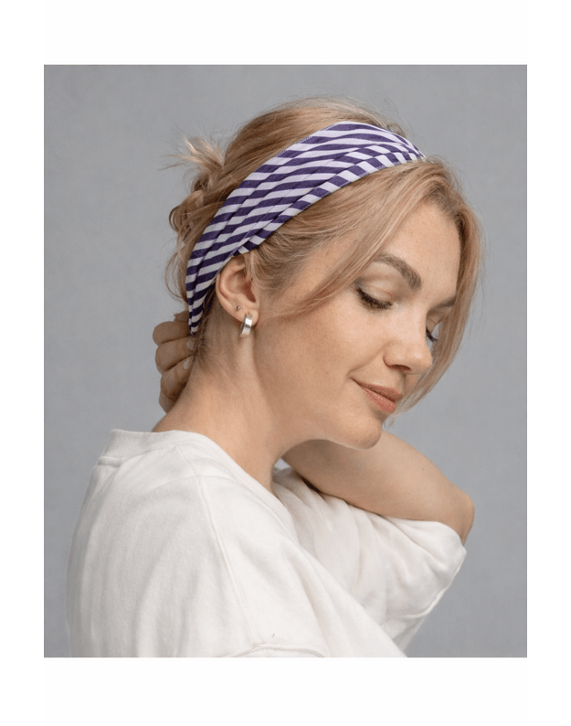 Dryžuota šilkinė skara  2