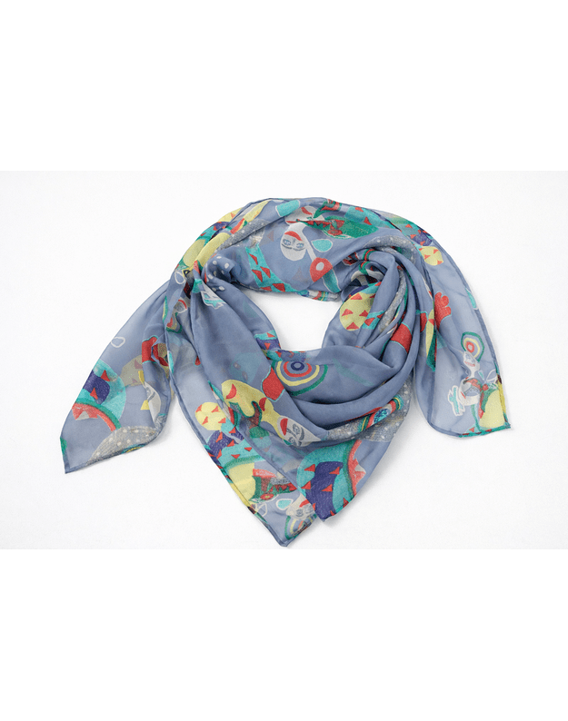 Didelė raštuota skara NUOTAIKA 1