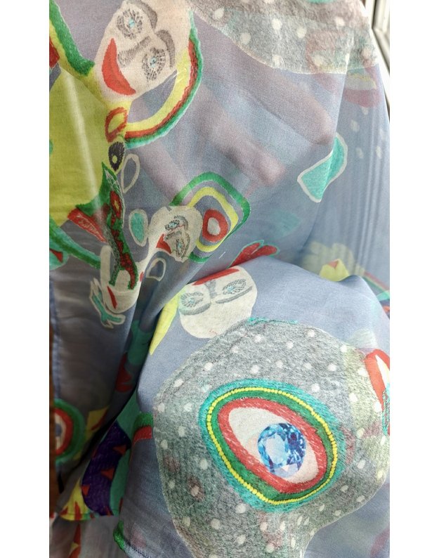 Didelė raštuota skara NUOTAIKA 3