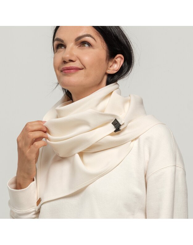 Plonos vilnos užsegamas šalikas  1