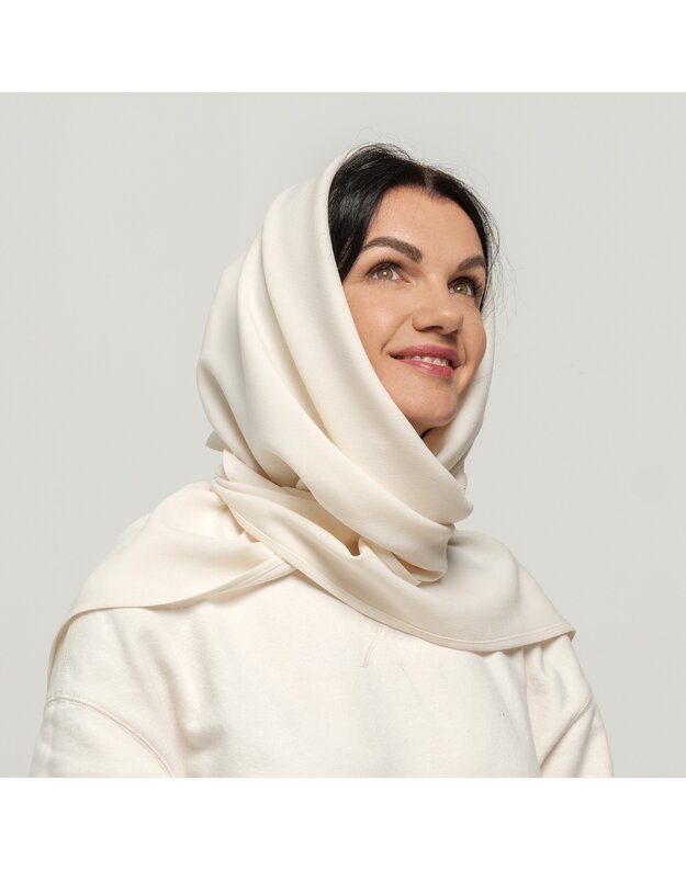 Plonos vilnos užsegamas šalikas  2