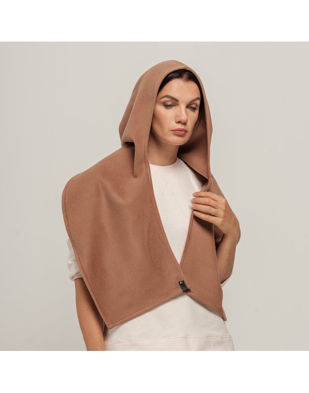 Camel vilnonis užsegamas GOBTUVAS-ŠALIKAS 2